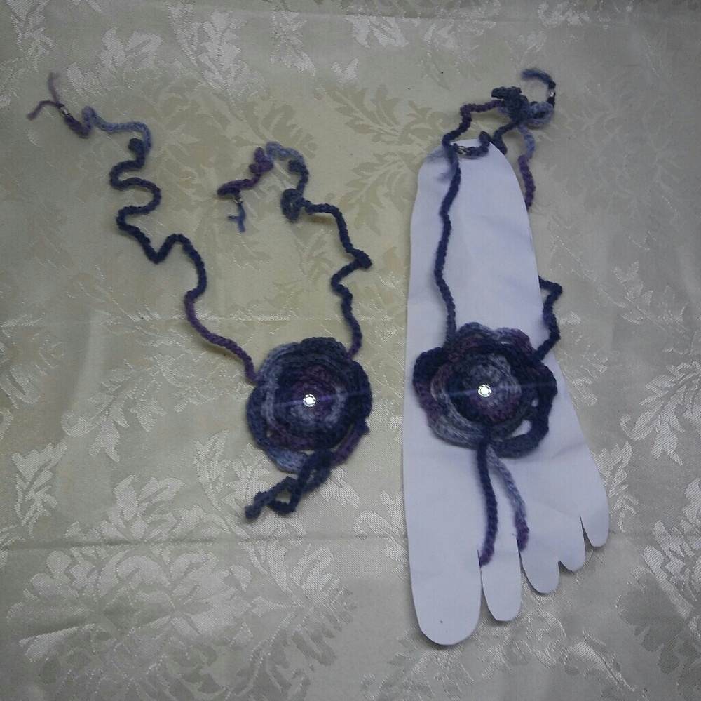 Handmade crochet feet and hand accessories
